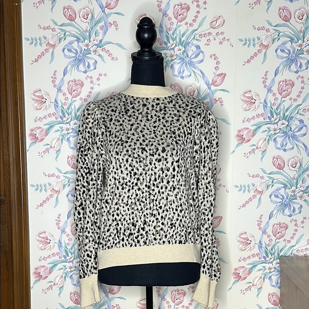 Who What Wear Leopard/Animal Print Sweater